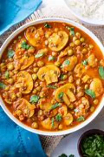 Mushroom Mutter Masala